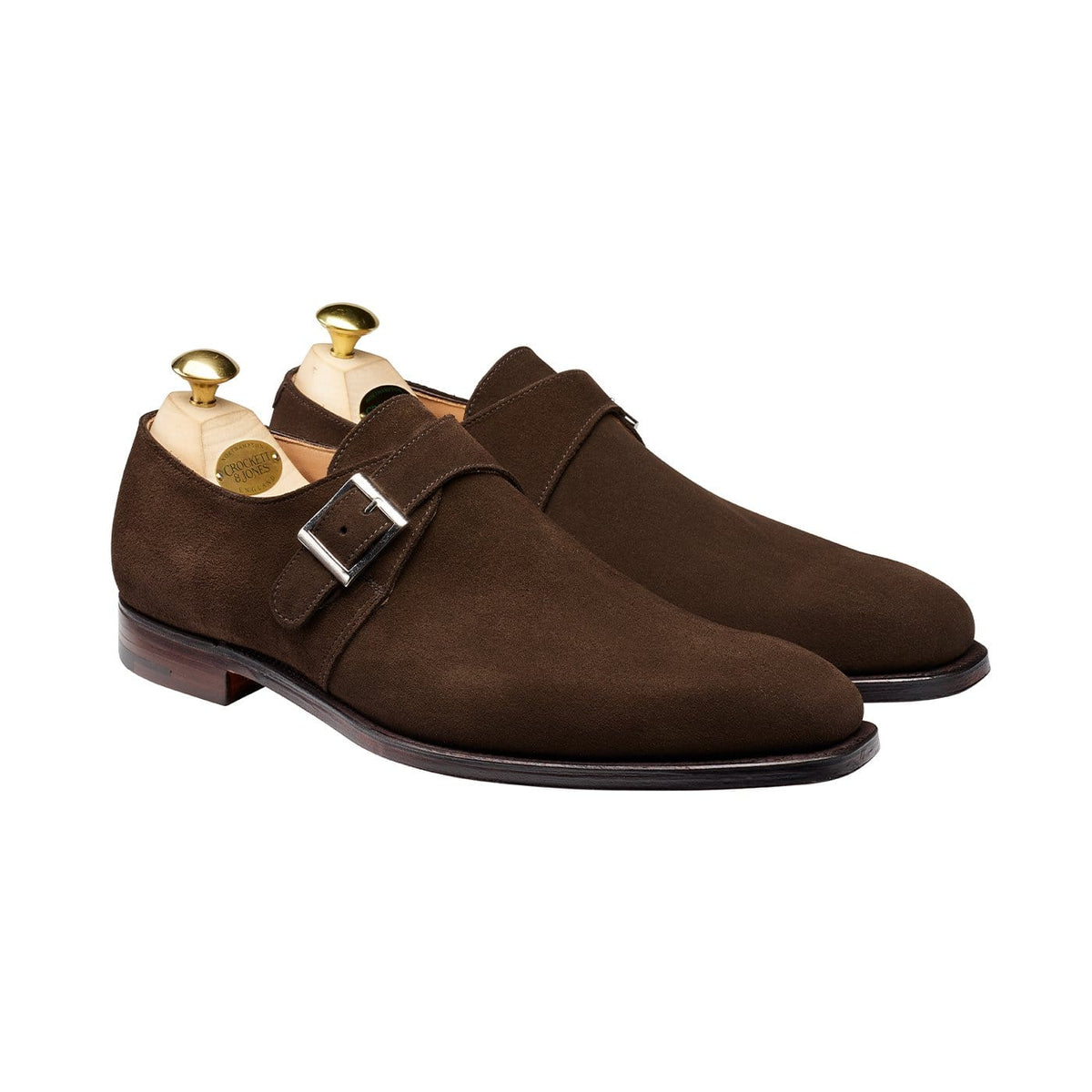 Suede double monk strap on sale shoes