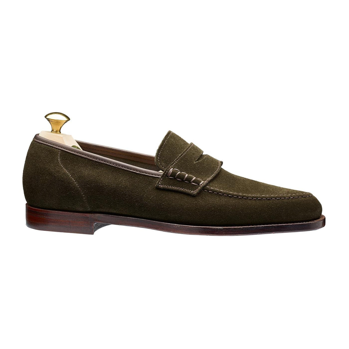 Seaton Earth Green Suede – Crockett & Jones UK